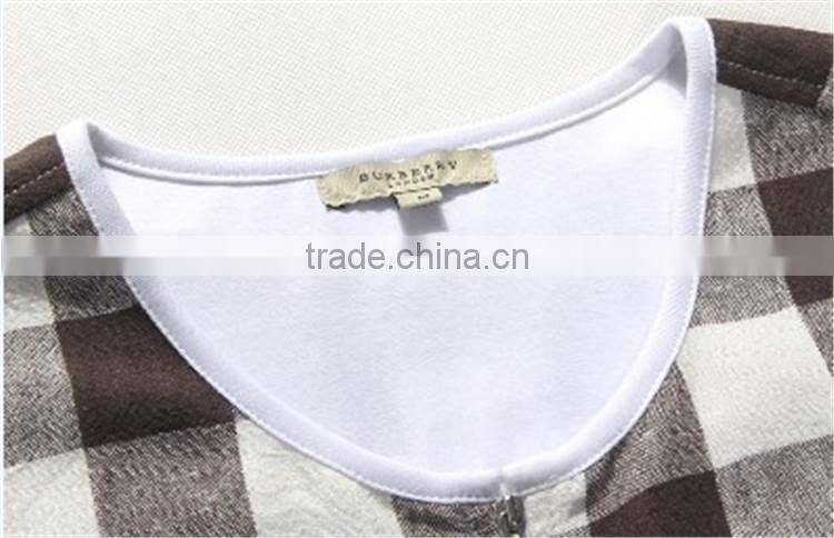 2015 china new style formal shirt with printed tie