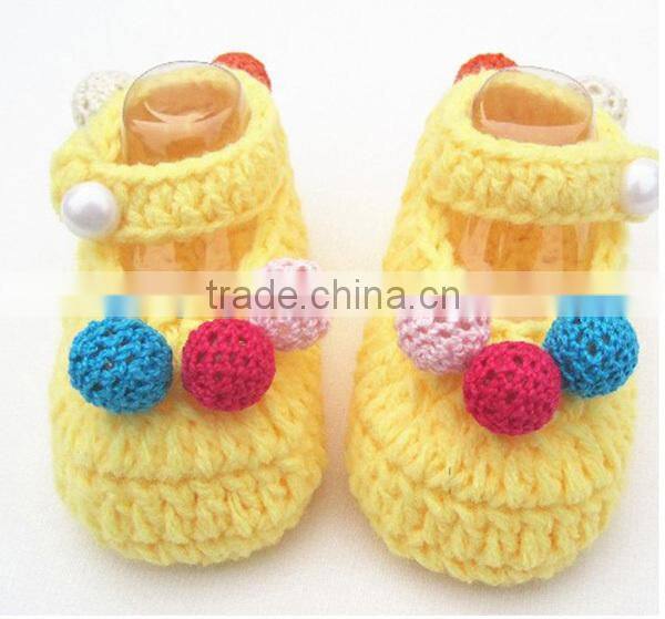 Wholesale Stylish Good quality Crochet Baby Booties Supplier