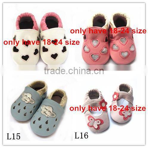hollowed cute baby sandals sheep leather baby shoes