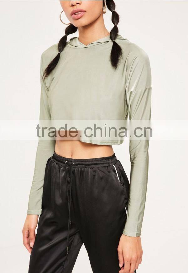 2017 Custom Girls Cropped Hoodies Sweatshirt Stylish Hoodies Smart Trendy Hoodie