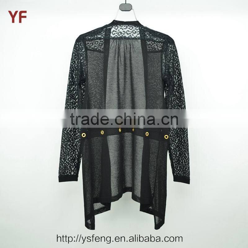 Long Sexy Transparent Handmade Cardigan 2015 Women