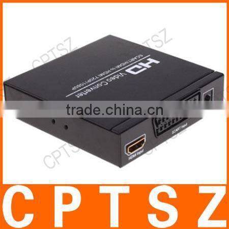 SCART + HDMI to HDMI Video Converter - Black