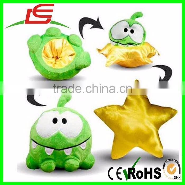 wholesale Cut the Rope Reversible 6inch Om Nom Plush Toy