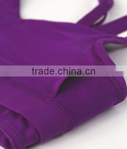 Custom 88% Polyester 12% Spandex Sexy Bra Purple Gym Wear for women