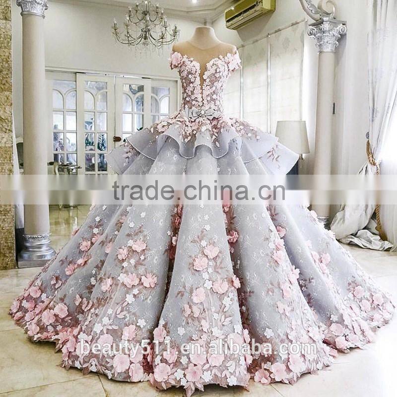 Elegant A-Line Sweetheart Neckline Spaghetti Straps Floor-Length Lace Wedding Dress WD807