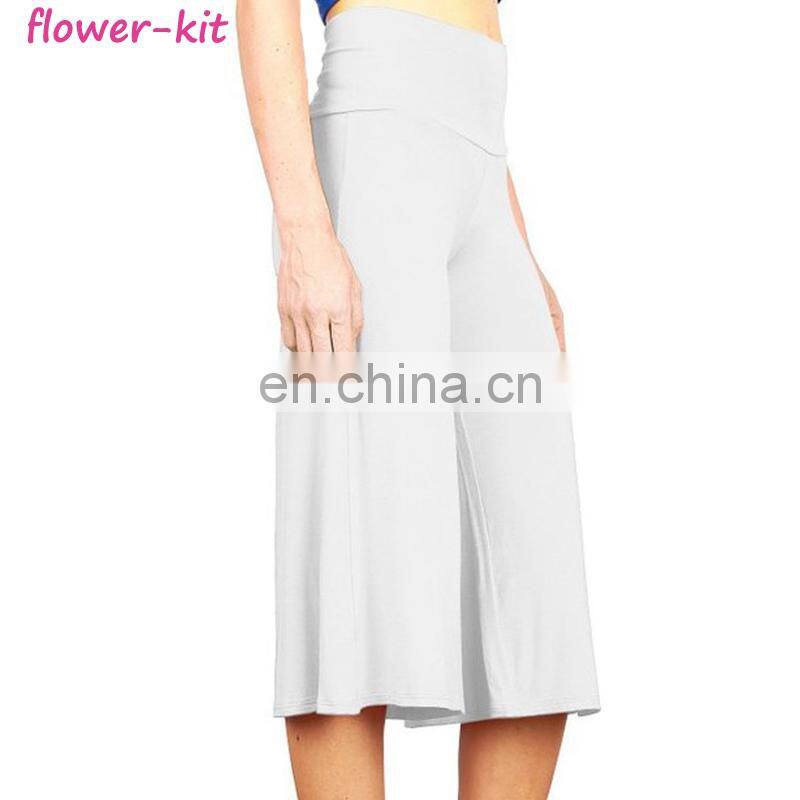 Women Fashionable Wide Leg Pants Casual Ladies Loose Trousers