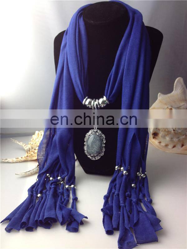 Ladies charming beads pendant scarf online wholesale