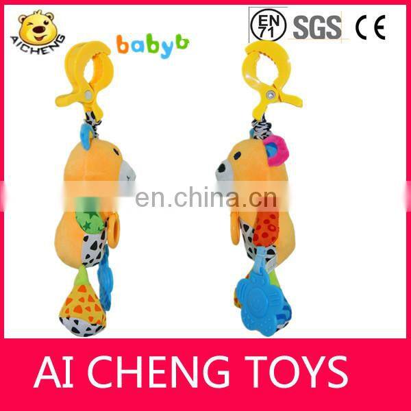 customize cute bear baby rattle hanging plush toys