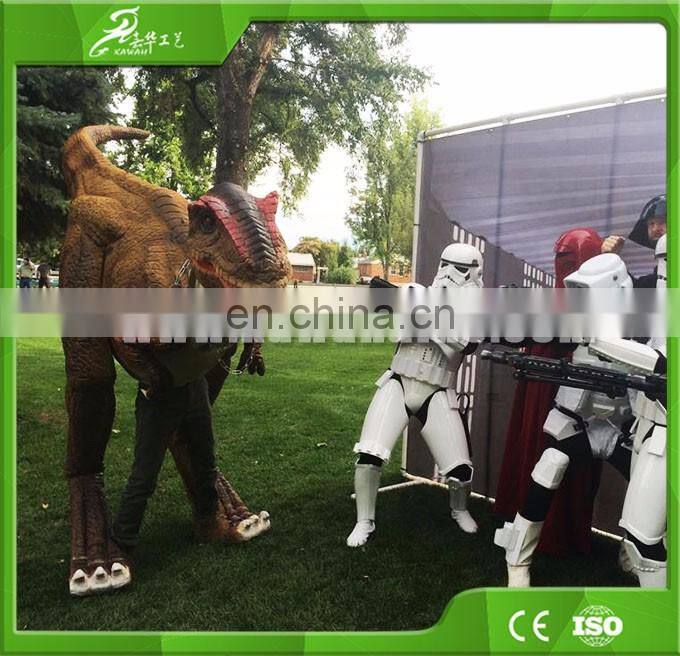 KAWAH China Supplier Good Looking Hot Sale Customized Animatronic Dinosaur Costume For Sale