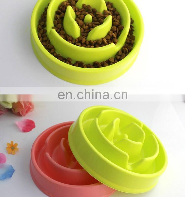 2016 Slow Food Pet Bowl,wholesale Strange new anti-choking dog bowl ,healthy food dog bowl for pet feeder