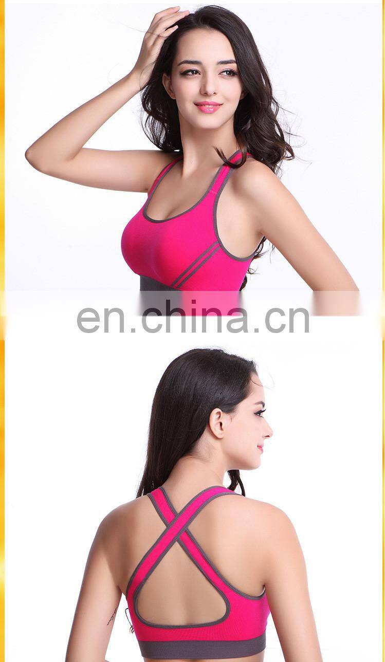 Women's Comfort Shaped Seamless Workout cotton Sports Bra#WX0002