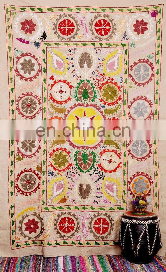 Buy Online Suzani Uzbek Embroidery bedcover tree of life tapestry Blanket Ethnic bed cover
