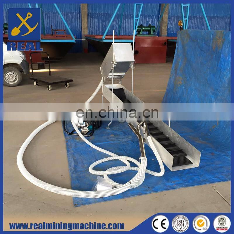 Small gold washing machine of gold recovery sluice box