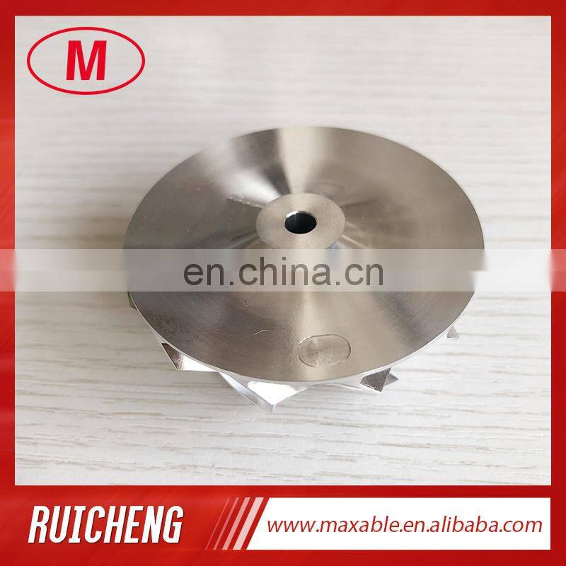 TD04HL 43.75/57.25mm 6+6 blades Turbocharger milling/aluminum 2618/billet compressor wheel