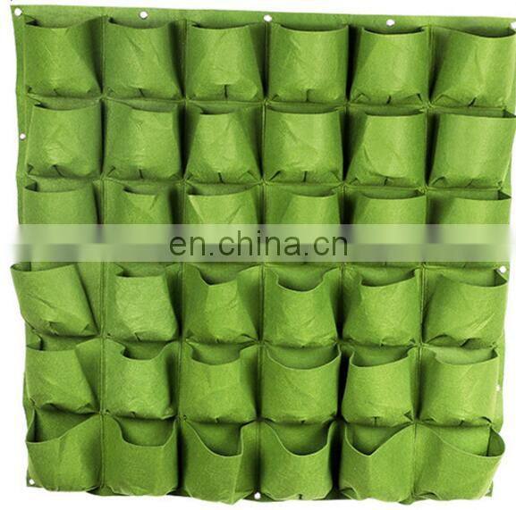 felt plant grow pot pocket bag for decoration