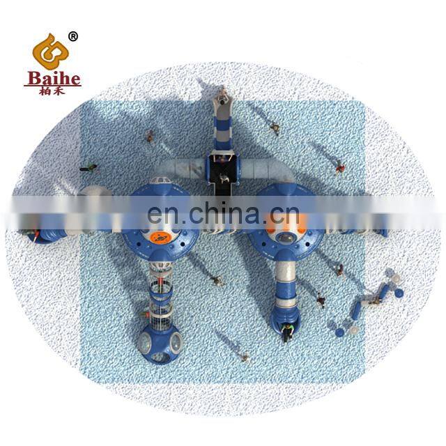 Factory Multi Projects Outdoor Kids Plastic Space Theme Playground Equipment Amusement Kids Slide for Children