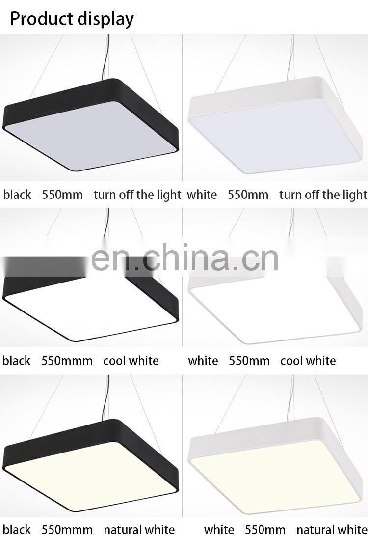 36W modern led square hanging office lights