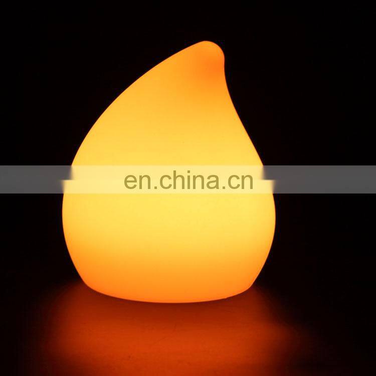 Factory Modern Style bed side LED plastic remote control luxury table lamp