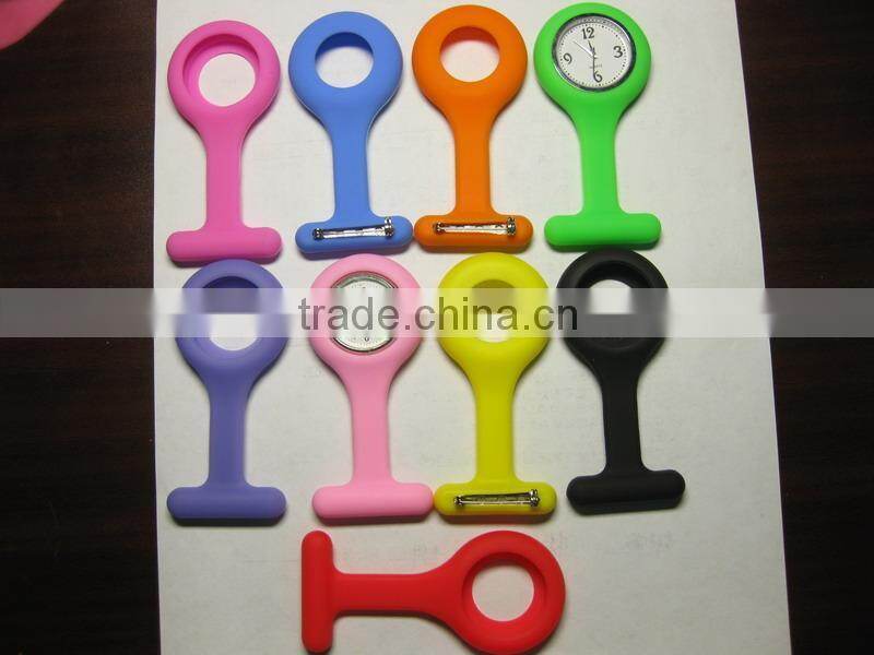 New design vogue silicone rubber nurse watch with various colors