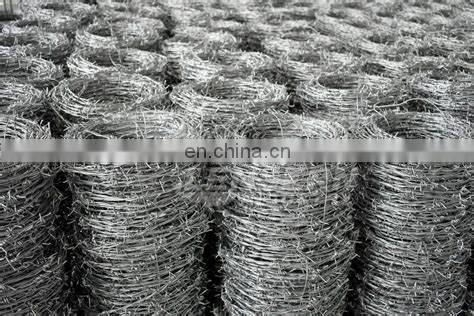 Barbed Fencing Wire 500 Meters Price Length Of Barbed Wire Per Roll