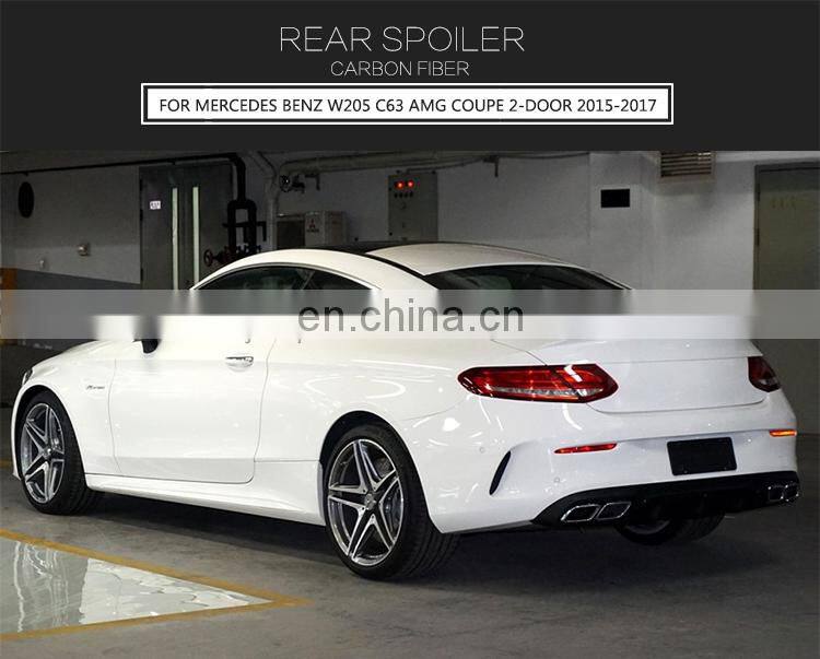 FD Style Carbon Fiber Rear Wing for Mercede s Ben z W205 C63 AMG Coupe 2-Door 15-17