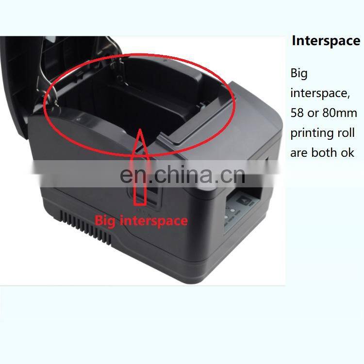 Wholesale RS232C USB LAN mobile phone 80mm pos wifi receipt thermal printer Cheap 58/80mm thermal receipt printer