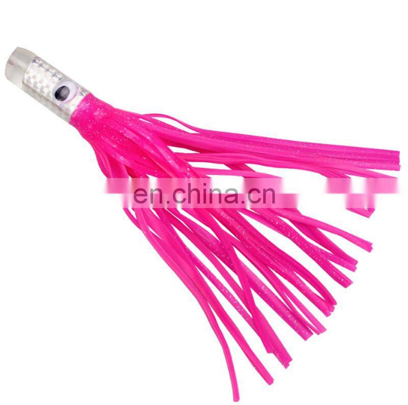 30cm 150g Resin Head And Squid Skirts Trooling Luminous Glow in Dark Fishing Lure Tuna Fishing Bait