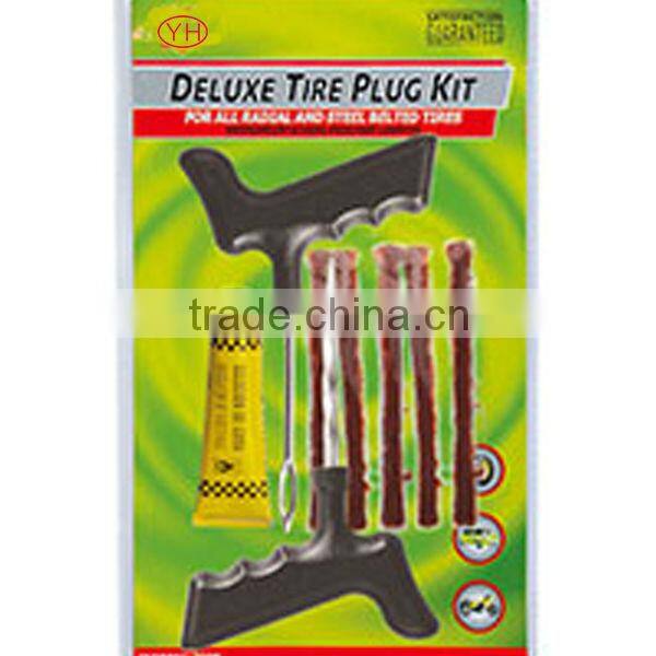 8 PC Tubeless Tire Repair Plug Kit Tire Patch Fix Tools Puncture Repair