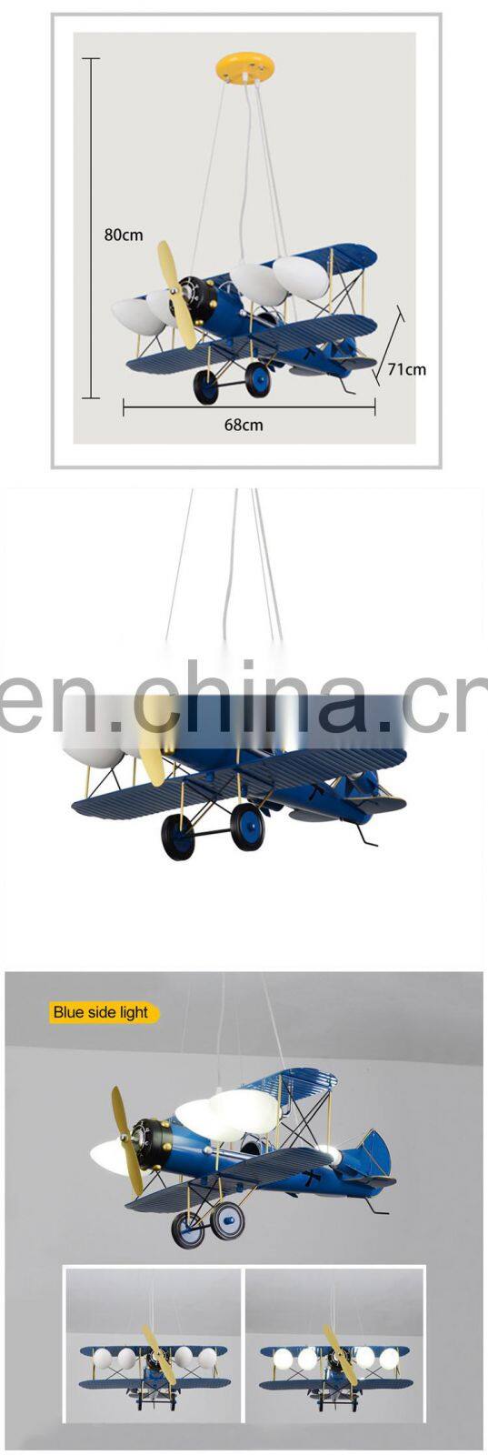 Iron Lighting For Children Room Bedroom Baby Boys Home Pendant LED Lamp Light