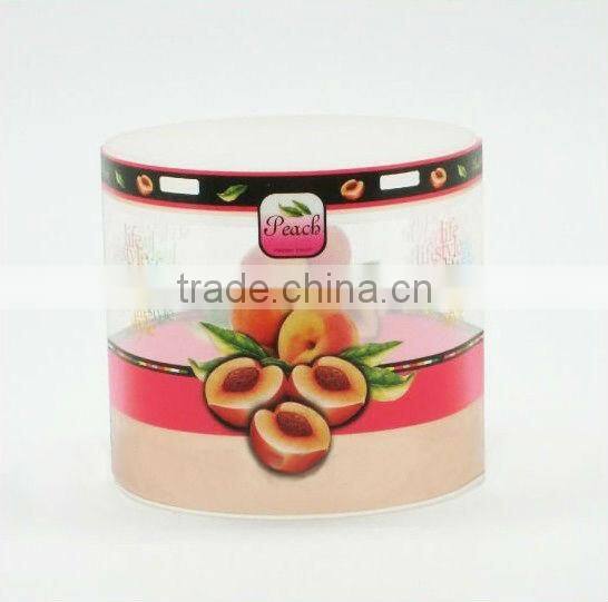 Circular printed pet box for walnuts