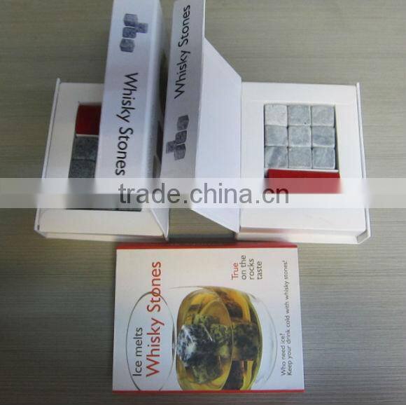 Wholesale soap stone whisky stone 9pcs/set