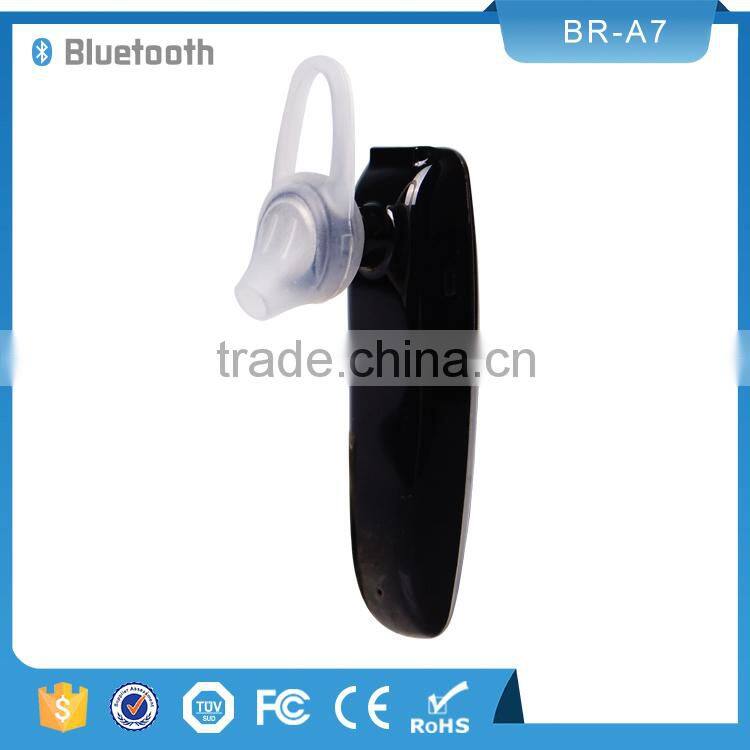 High quality earhook wireless mic bluetooth earphone stereo