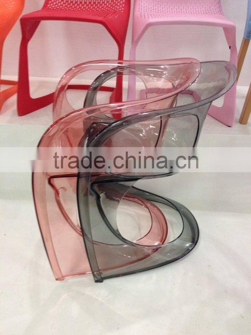 transparent stackable chair
