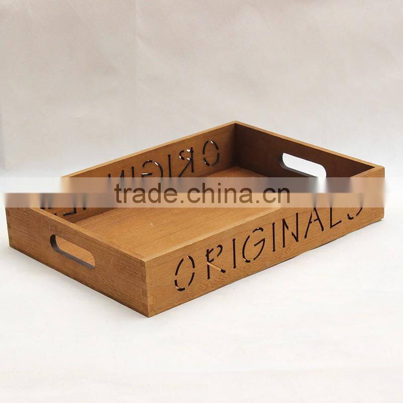 Antique wooden serving trays