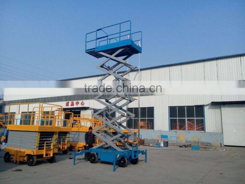 Mobile Electric Scissor Lift/Hydraulic Scissor Lift Platform 10m/300kg