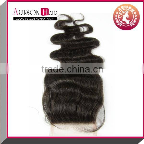 good reputation hair closure in body wave first class hair lace closure