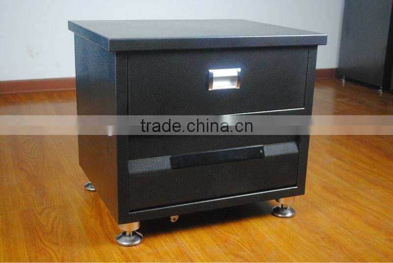 Electronic digital safe cabinet with drawer open by code