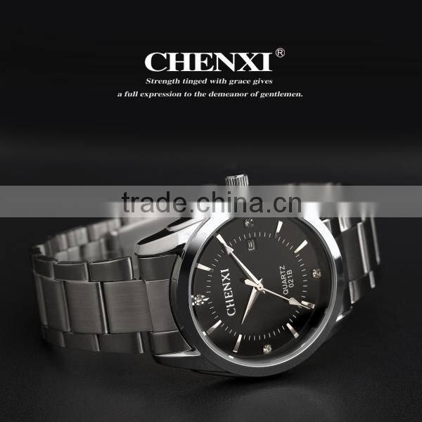 Day Date Display Couple Watches Men 021BM&LD Japan Movement White Black CHENXI Watch Chinese Watch Manufacturer Men Wristwatches