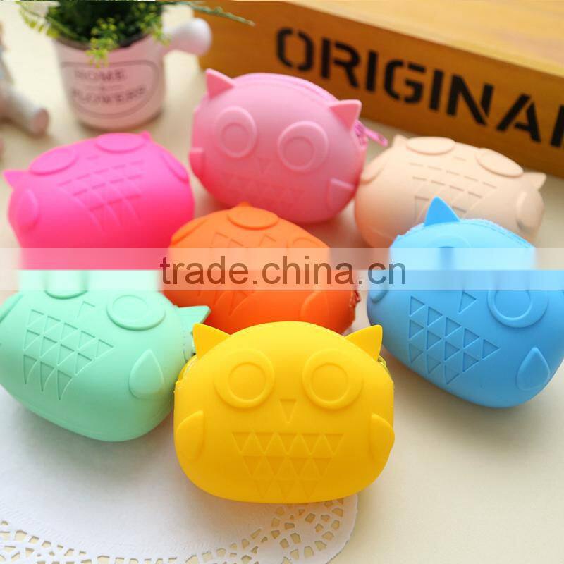 2015 Wholesale silicone rubber purses/funky purses and wallets