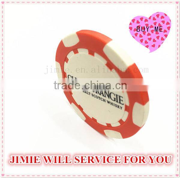 abs poker chips blank with logo printing