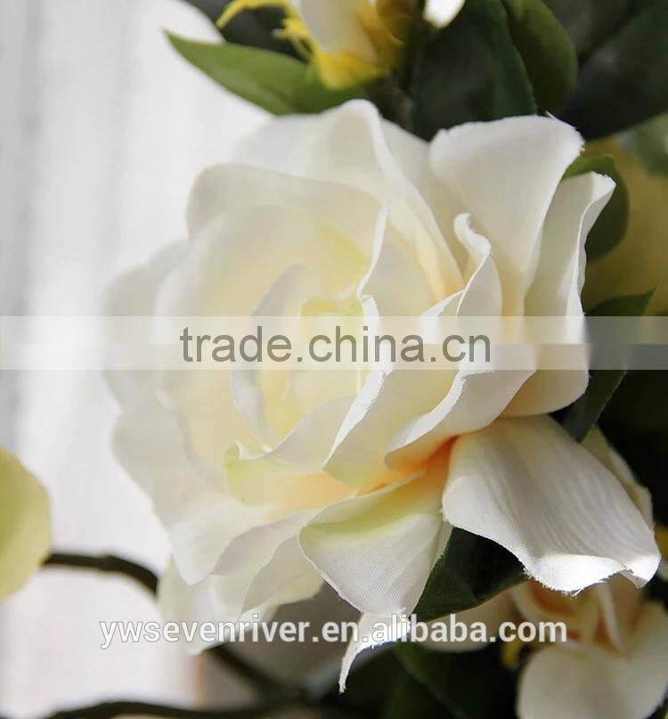 Classical gardenia decorative floral household act the role ofing is tasted The simulation flower silk flowers The table flowers