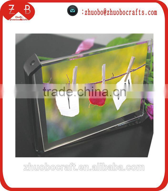 Hot wholesale personality rotation acrylic glass photo frame,photo picture frame