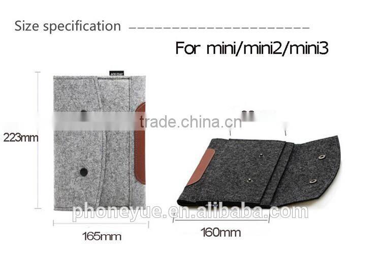 Universal Pouch Envelope bag Wool Felt Sleeve Case for iPad mini/mini2/mini3
