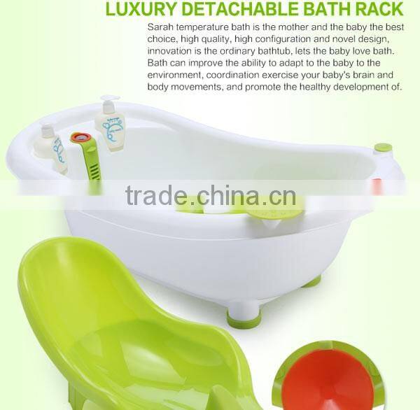temperature sensing baby bathtub