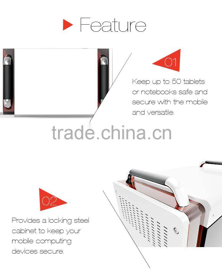 Charging cart with capacity 50 pcs sync & sync security cart