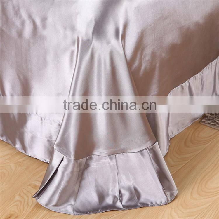 100% Cheap pure silk 19mm seamless single/double/queen/king sizes flat sheet
