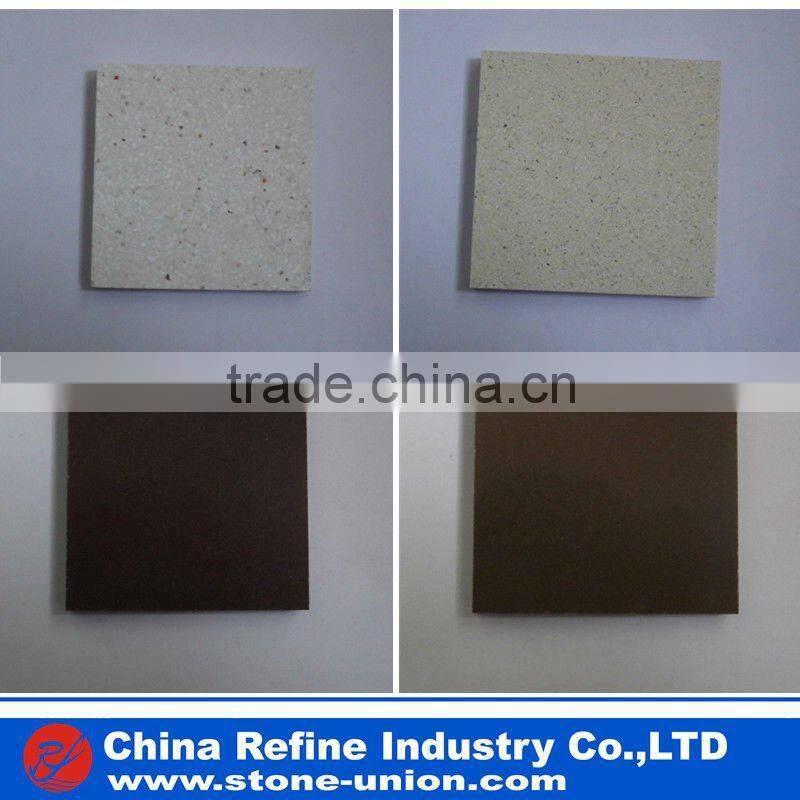 Pure white microlite man-made stone