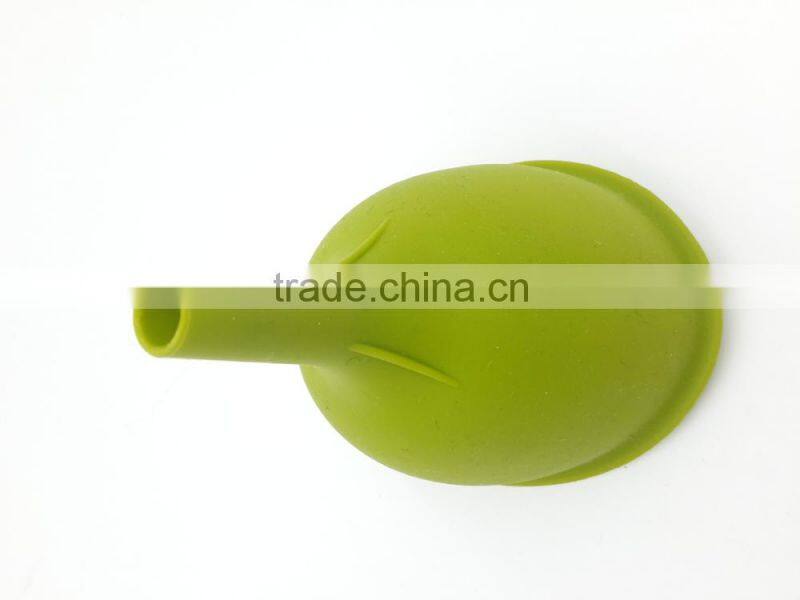 food grade silicone green jar funnel for wholesale