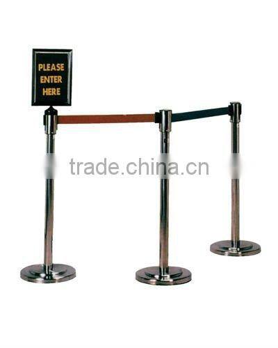 Crowd Queue Control Barrier with Sign Holder