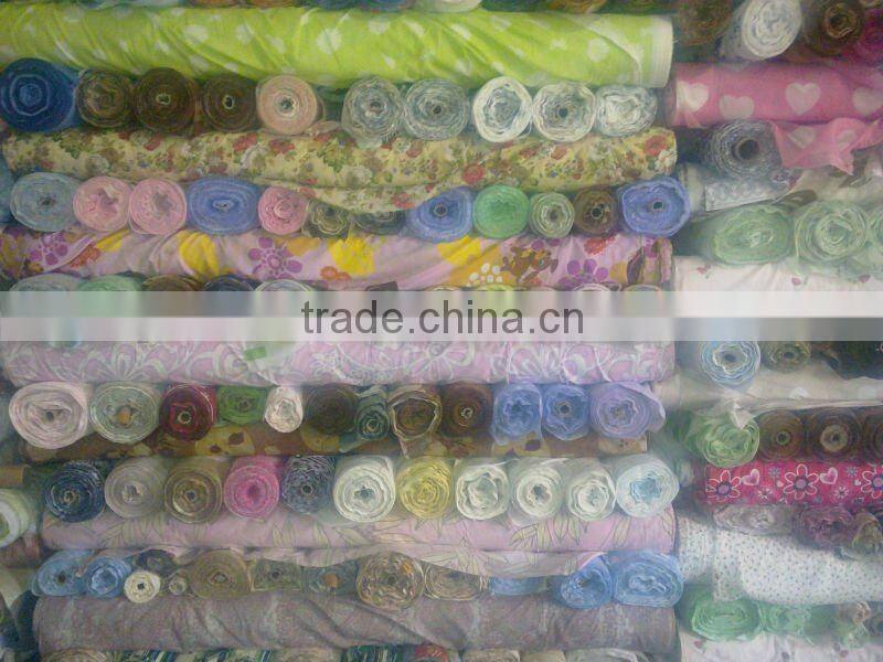 polyester cotton stock printing fabric